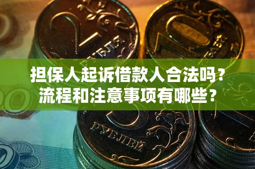 北京担保人起诉借款人合法吗？流程和注意事项有哪些？