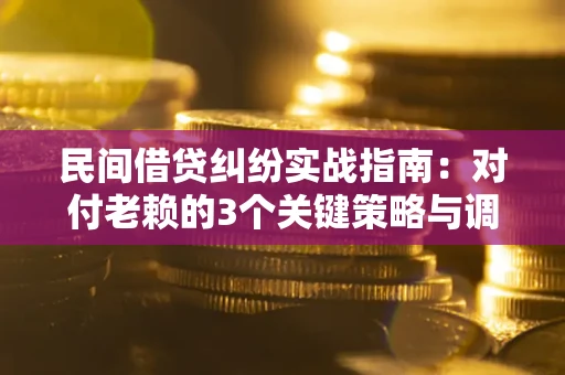 北京民间借贷纠纷实战指南：对付老赖的3个关键策略与调解盲区解析