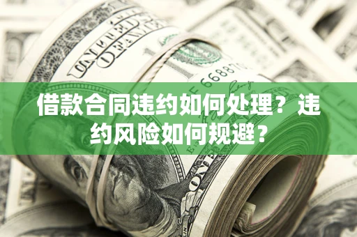 北京借款合同违约如何处理？违约风险如何规避？