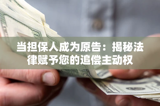 北京当担保人成为原告:揭秘法律赋予您的追偿主动权 北京当担保人成为原告:揭秘法律赋予您的追偿主动权