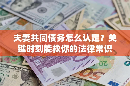 北京夫妻共同债务怎么认定？关键时刻能救你的法律常识