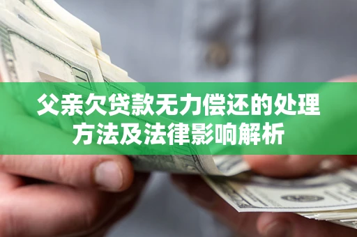北京父亲欠贷款无力偿还的处理方法及法律影响解析