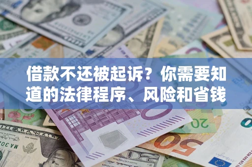 北京借款不还被起诉？你需要知道的法律程序、风险和省钱技巧